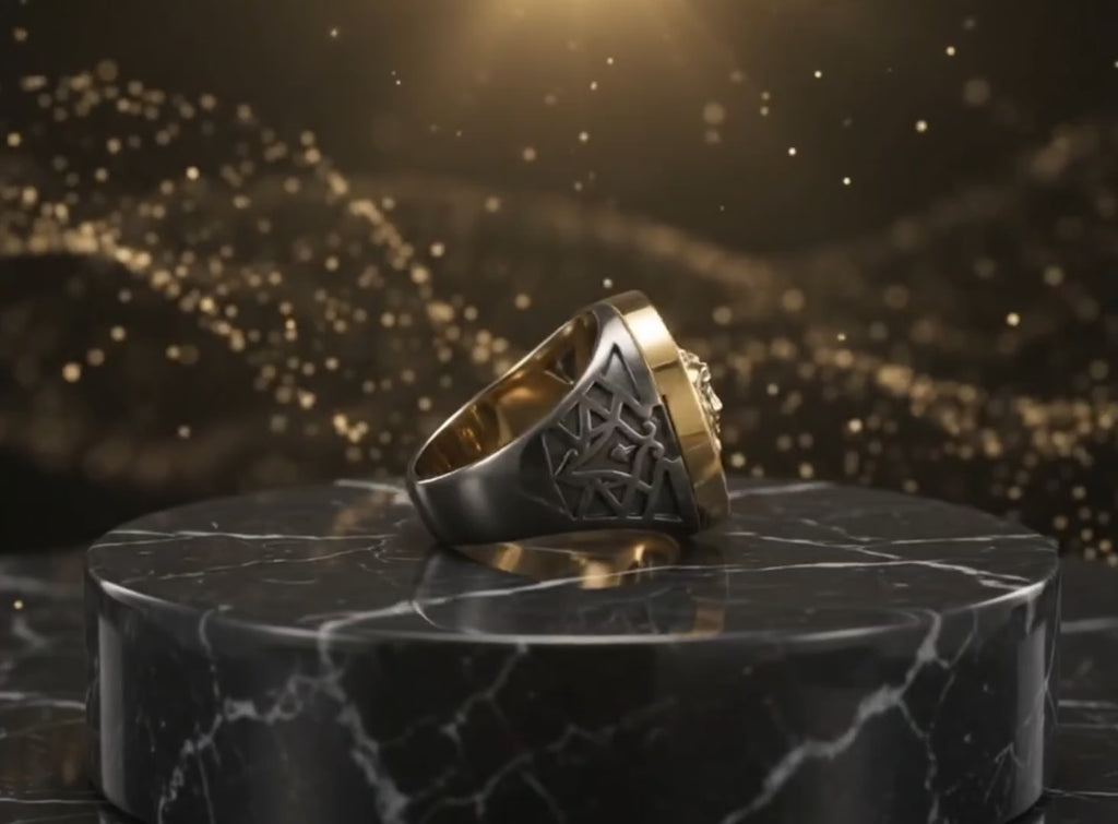 Luxury Medusa Greek Pattern Statement Ring for Men | Vintage Gold & Silver Designer Fashion Ring | Premium Party & Casual Jewelry